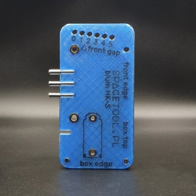 Szablon do podnośników blum HK-S (prowadnik na wiertło 3mm) Szablon do podnośników blum HK-S (prowadnik na wiertło 3mm)